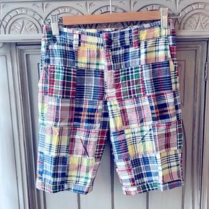 Boys Ralph Lauren POLO Madras Plaid Shorts. Size 10
